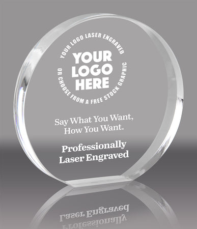 Acrylic Orbit Award - 4.75 x 5 inch [AYRD-5-Q]