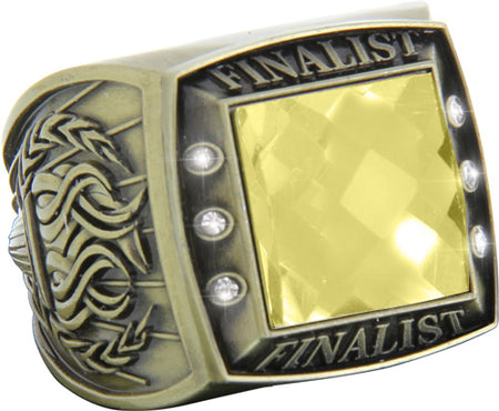 Finalist Championship Ring with Yellow Center Stone- Gold [RGSJ-G-FIN-YLW]