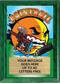 Paintball Full Color KRUNCH Plaque [PKRNCH5-PB]