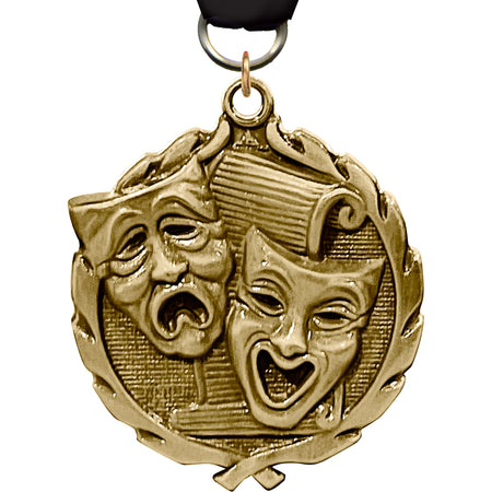 1.75 inch Drama Wreath Medal [MP18-DR-G]