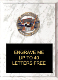 7"x9" Hockey Dimensional Color Plaque [PEM7-HK]