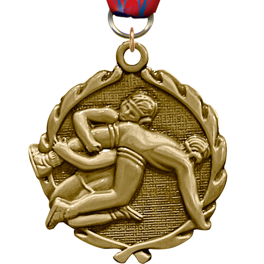 Wrestling Wreath Medal