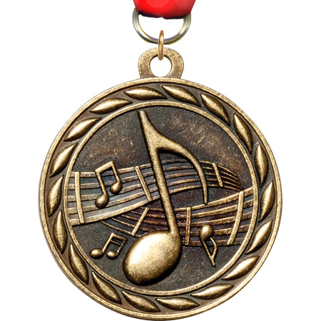 2" Music Scholastic Medal- Gold [MM3KN2-MC]
