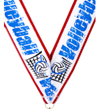 7/8 x 30 in. Volleyball Neck Ribbon [NKRB-1004]
