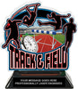 Track & Field Male Colorix-T Acrylic Trophy [TACR6-TKFLD-M-Q]
