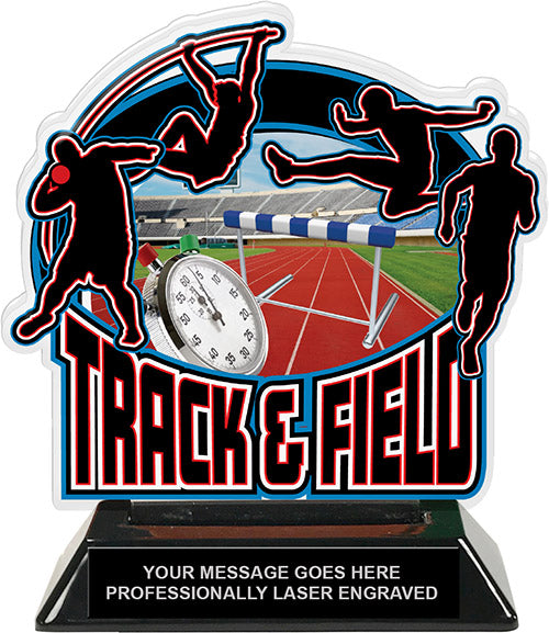 Track & Field Male Colorix-T Acrylic Trophy [TACR6-TKFLD-M-Q]
