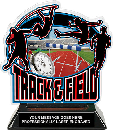 Track & Field Male Colorix-T Acrylic Trophy [TACR6-TKFLD-M-Q]