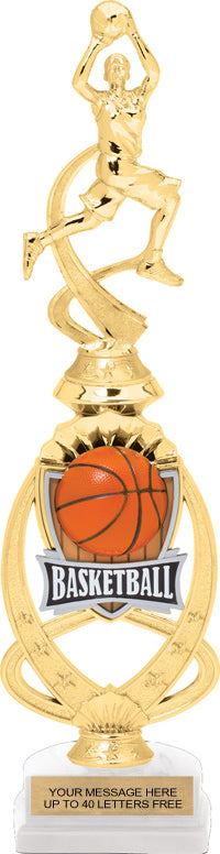 Basketball Meridian Sport Riser Trophy [TMMSR14-BK]