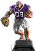 Beast Football Choose Your Number Acrylic Trophy - 10 inch Purple [TACR10-BST-FB-PRP-Q]