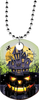 Halloween Haunted House Monster Dog Tag [DTXL-HLWN-HH]