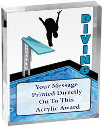 Swimming Vibrix Acrylic Award [ACB46V-SW]