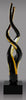 Black & Gold Art Glass Twist- 14.75 inch [AGC24]