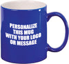 LazerMug Round Ceramic Mug- Blue [LMRD11-BLU]