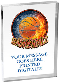 Basketball Vibrix Acrylic Award [A57BV-BK]