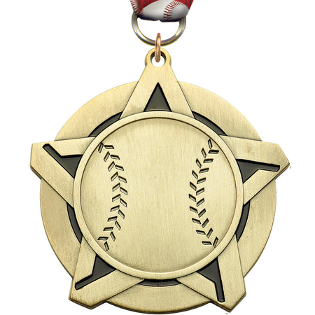 2.25" Baseball Dynastar Medal [MPDSTR-BS]