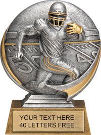 Football Round 3D Sport Resin Trophy [RSR5-FB]