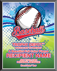Baseball Graphix Plaque [PGFX1215-BS]