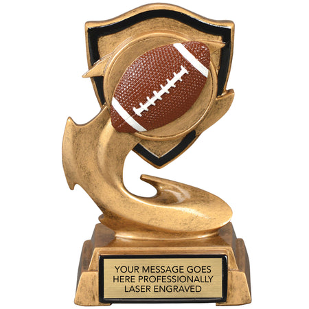 Football Electric Flame Resin Sculpture Trophy [RPEF6-FB]