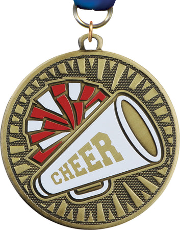 2 3/8" Cheer Velocity Medal [MPVLCT2-CH]