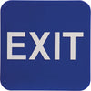 ADA 6 x 6 Blue/White Exit Sign [AJDA-209]