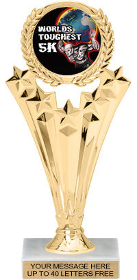 Custom 5 Star Wreath Insert Trophy [TXi-M505]