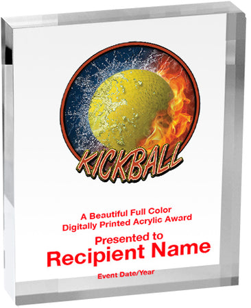 Kickball Vibrix Acrylic Award [A34BV-KKBL]