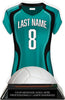 Volleyball Jersey Colorix-T Acrylic Trophy- Teal [TACR7-JSY-VB-TEAL-Q]