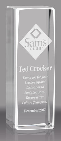 Optical Crystal Block Award - 6 inch [CCLBK-6]