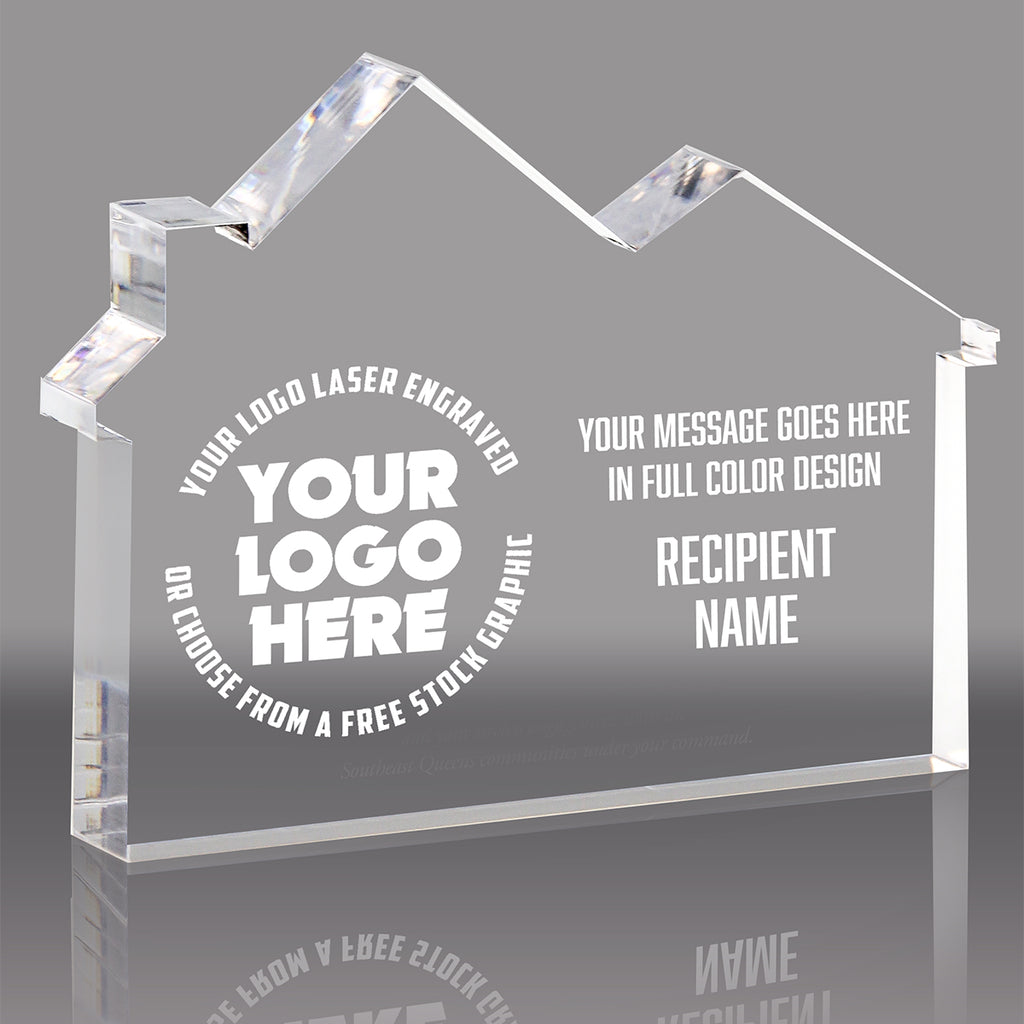 Acrylic Real Estate/Home Awards - Engraved