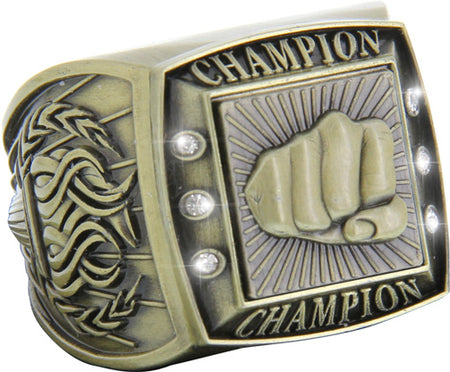 Championship Ring with Activity Insert- Martial Arts Gold [RGSJ-G-CHMP-MA]