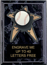 Baseball Spring Loaded Plaque [PRBI57-BS]