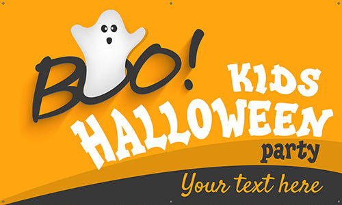 Halloween Vinyl Banner- Little Ghost [VB-HLLWN-GHT]