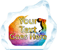 Custom Sapphire Acrylic Iceberg Award [AIB5S-FC]