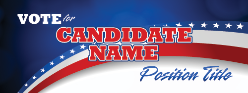 Political 2 x 5 Vinyl Banner- Streamer [VB-POL-STR-25]