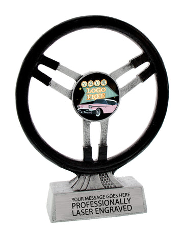 Resin Steering Wheel Custom Insert Trophy - 8.75 inch [RXPSW-8]