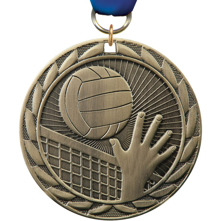 2" Volleyball FE Iron Medal [MCFE-VB]