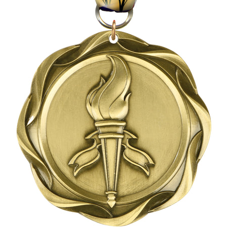 3" Victory Torch Fusion Diecast Medal [MFUS2-VY]