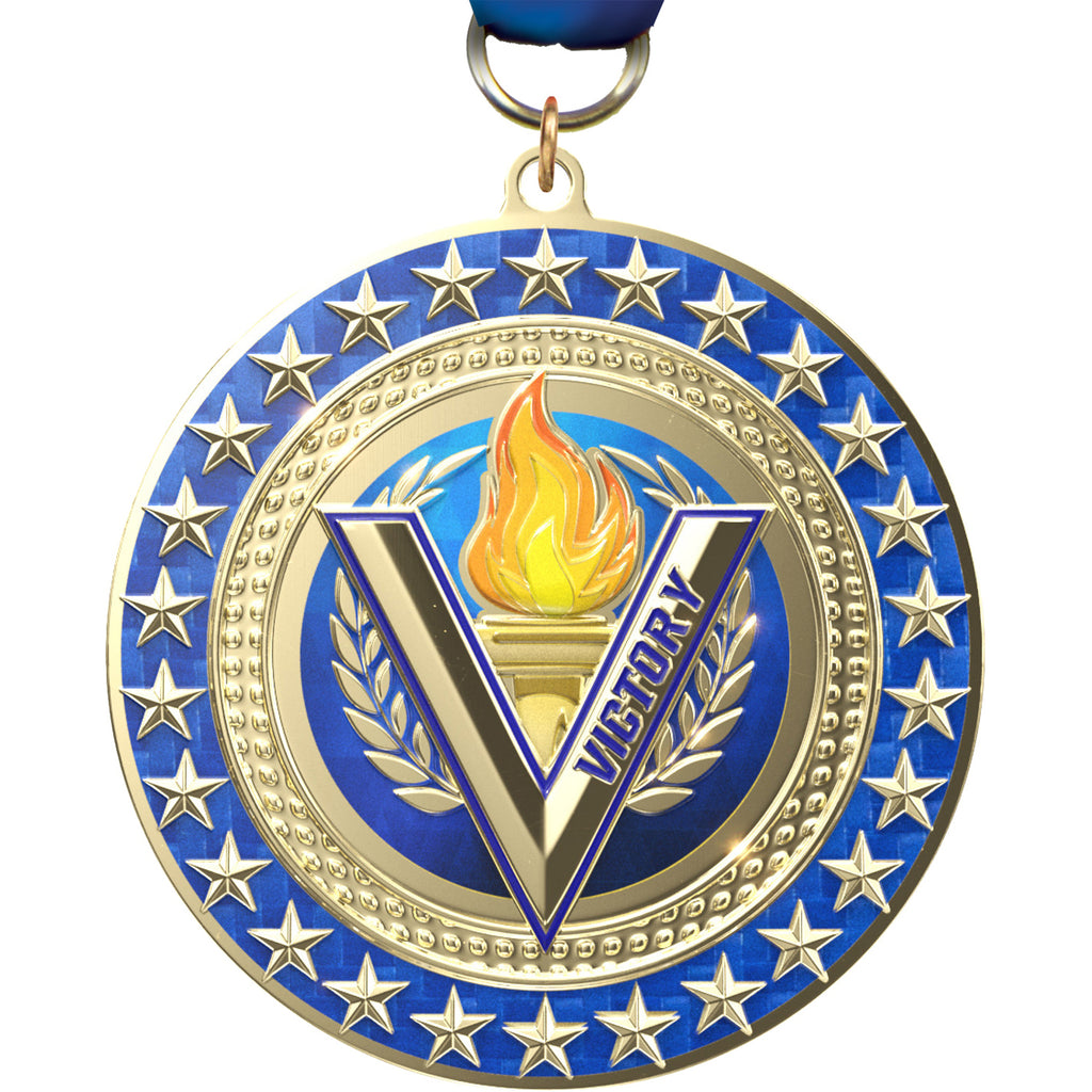 3" Victory Radiant Star Medal [MSRSB3-VY]