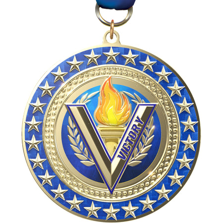 3" Victory Radiant Star Medal [MSRSB3-VY]