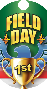 Field Day- 1st Place Eagle Dog Tag Insert [DT-1471]