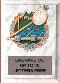 5"x7" Swimming Millennium Plaque [PMC57-SW]
