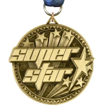 2" Super Star Ultra-Impact 3-D Medal [MDTD2-SPRSTR]
