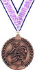 2.75 in Gymnastics Female Wreath Framed Medal- Bronze [M311-GF-B]