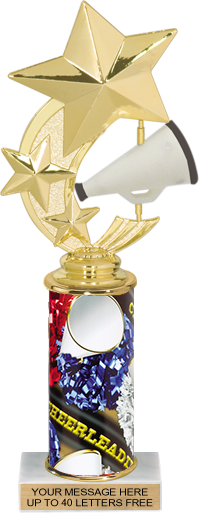 Cheer Shooting Star Spinning Trophy [TSSS10-CH]