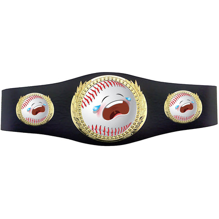 Baseball 40 inch Youth Triple Art Champion Award Belt - Cryin' Losers [C3SAB3-BS-CRY]