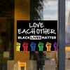 Love Each Other - Black Lives Matter Flag Vinyl Sticker - 6 x 4.5 inch [STK-POL-BLM-LOVE]