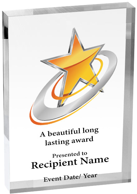 Stars Vibrix Acrylic Awards [1 inch thick]