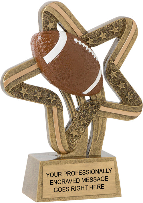 Football Stars and Stripes Resin Trophy [RCSS-FB]