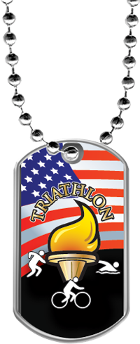 Triathlon Dog Tags [DTLAM2-TRI]