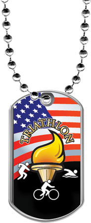 Triathlon Dog Tags [DTLAM2-TRI]
